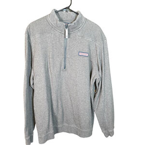 Vineyard Vines Mens Classic‎ Gray Quarter-Zip Sweater L